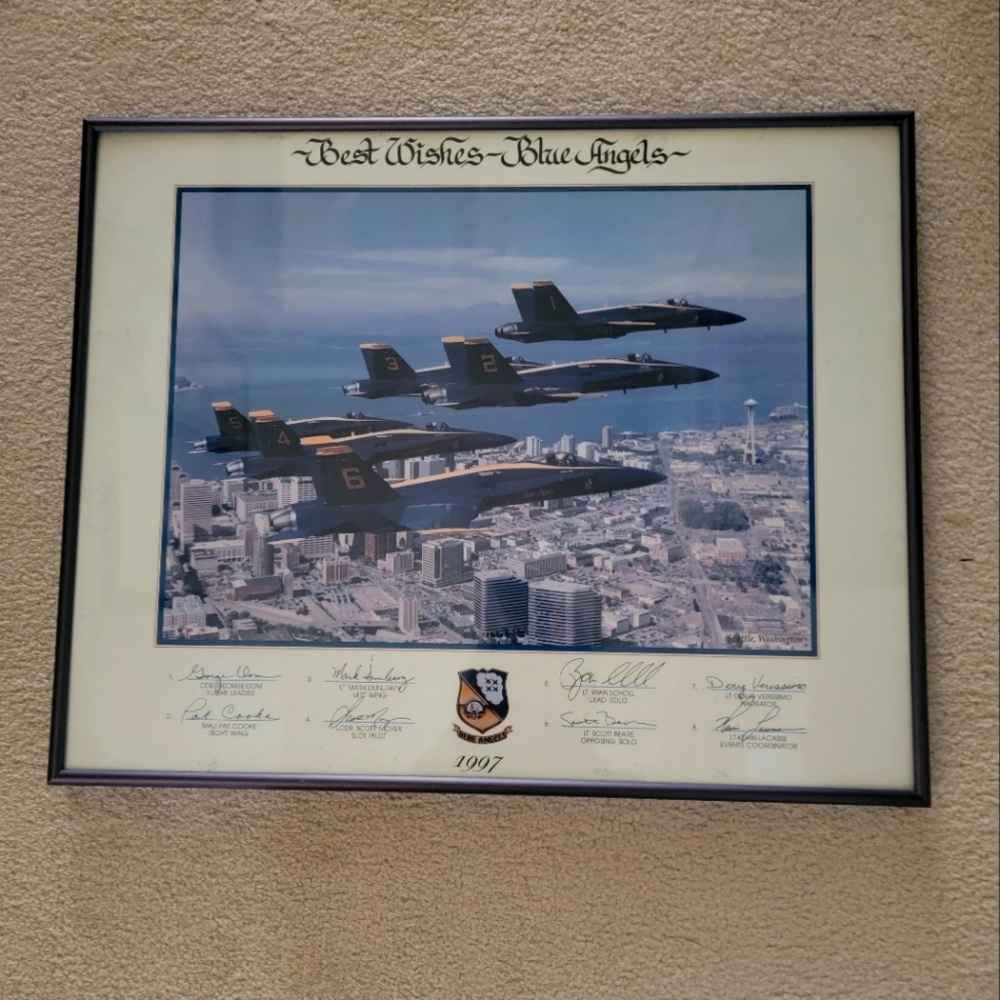 COPY - Blue Angels autographed picture 1997 era